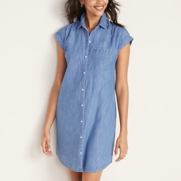 Old Navy Dresses & Skirts - Old Navy Chambray Shirt Dress